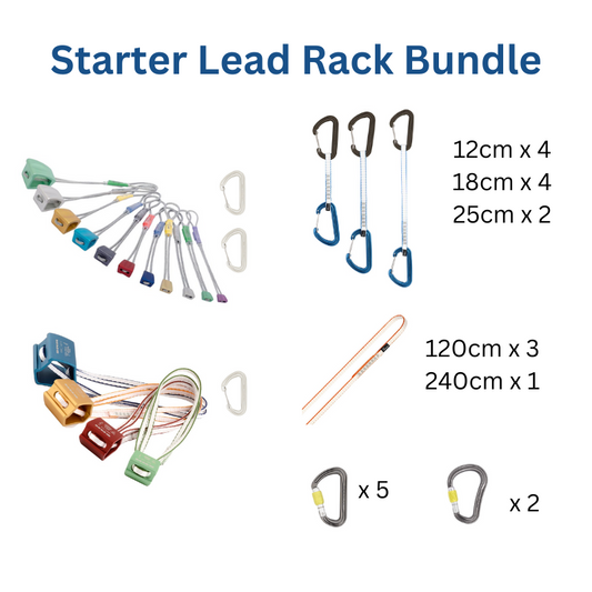 Lead Climbing Starter Rack (Trad) BUNDLE