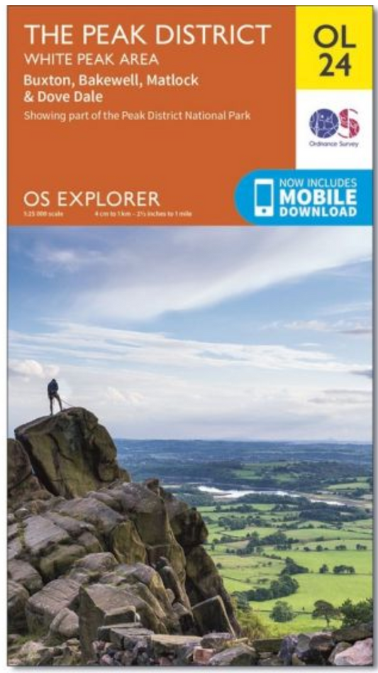 OS Explorer Map - OL24 - The Peak District, White Peak