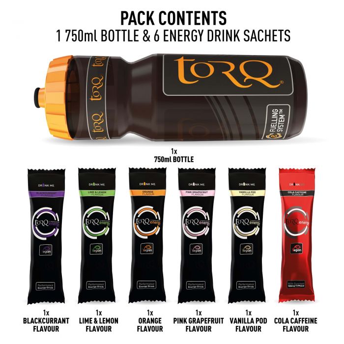 Torq Energy 750ml Bottle Sample Pack