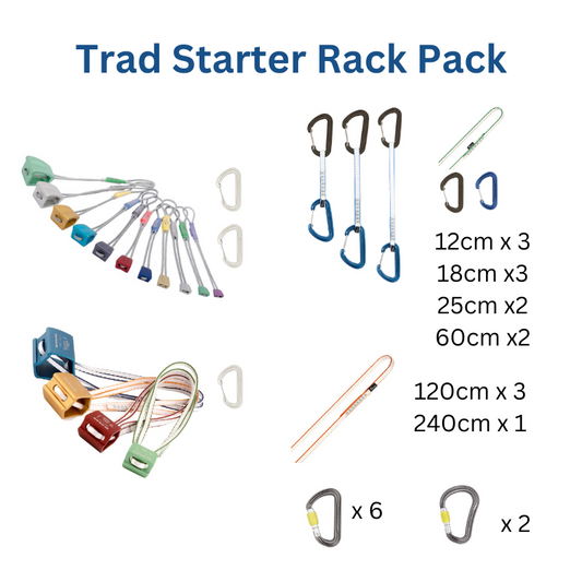 Trad Climbing Starter Rack Pack